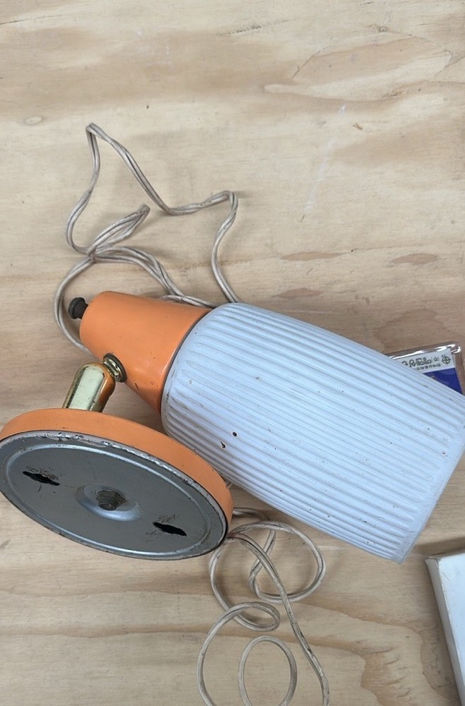 Vintage 70’s Orange Deco Wall Light