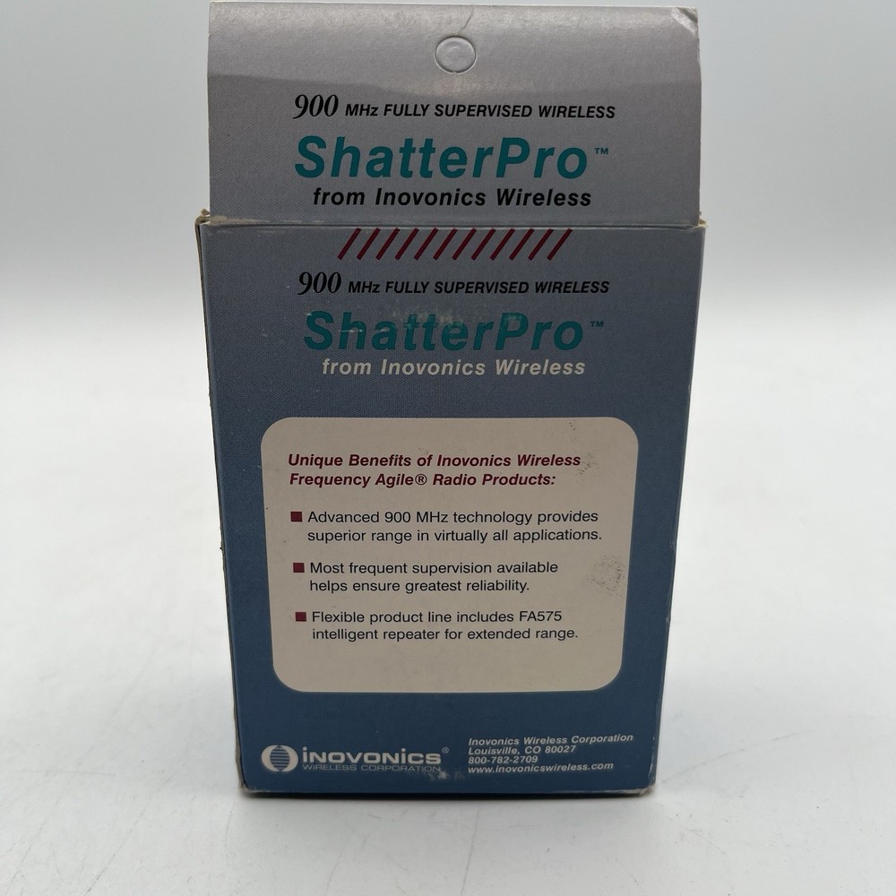 NEW!! Inovonics Frequency Agile ShatterPro Glassbreak Transmitter Sensor - FA207