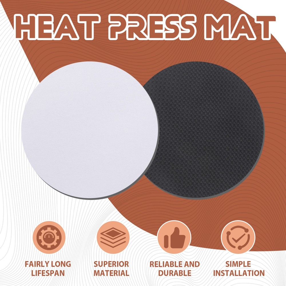 35Pcs Round Sublimation Blank Coasters Sublimation Blank Cup Mat4266