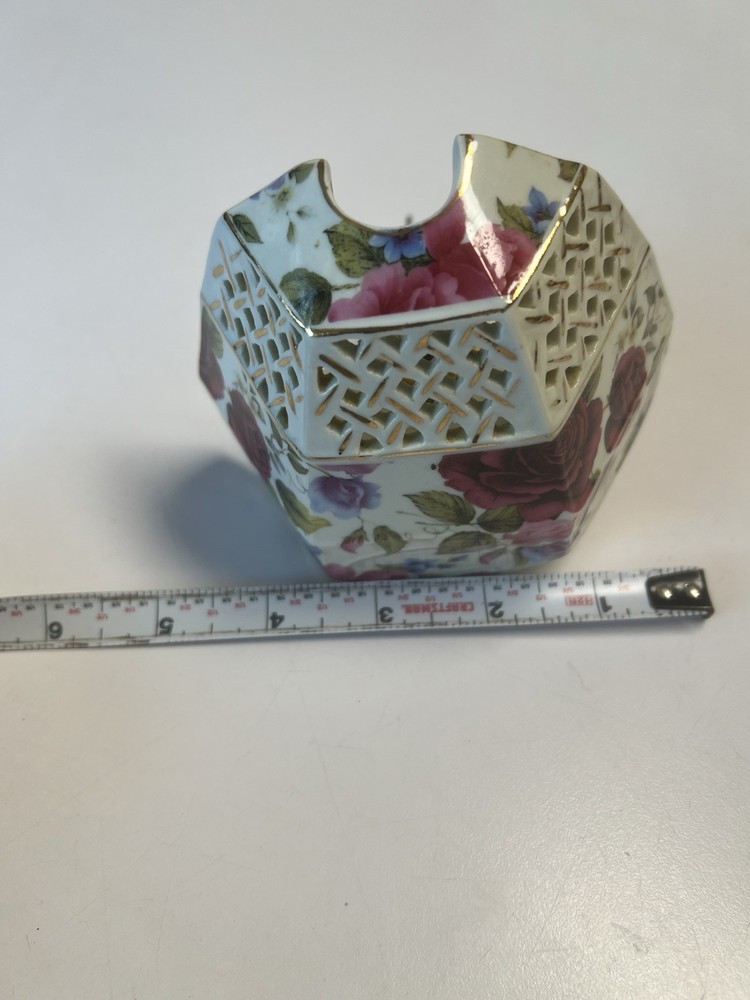 Formalities Floral Ceramic Night Light Works On/Off Switch Vintage