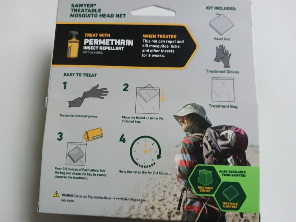 Sawyer Treatable Mosquito Head Net