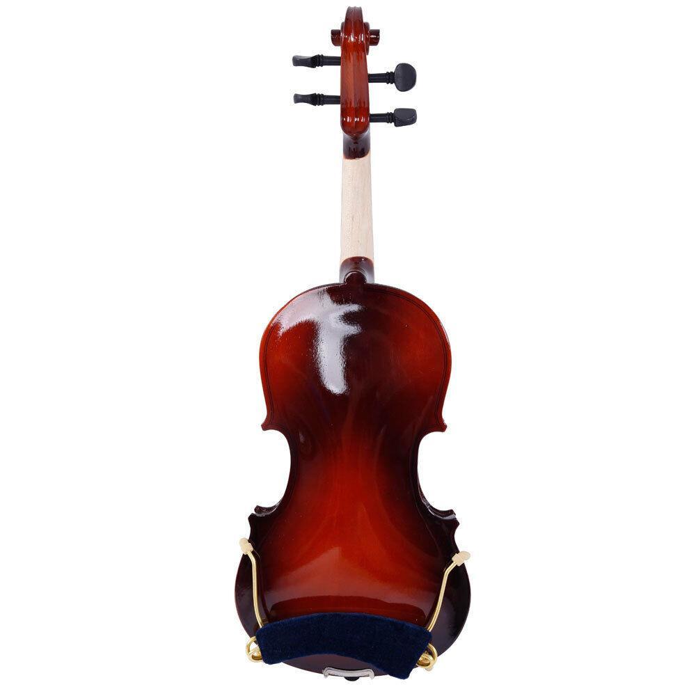 Glarry 1/2 Size Solid Maple Coffee Color Acoustic Violin Set for Beginner