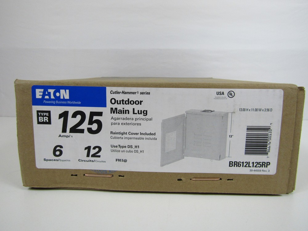 Eaton BR612L125RP Loadcenters and Panelboards