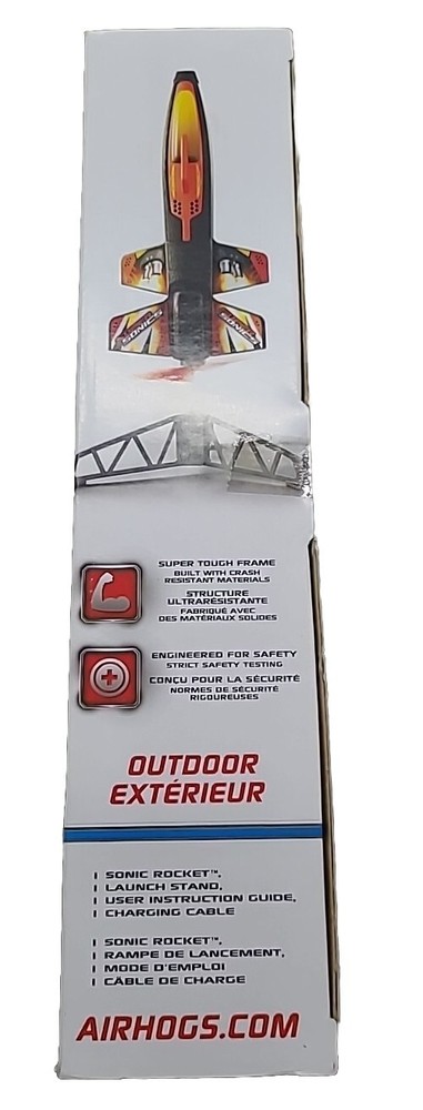 Air Hogs Sonic Rocket 200ft High Flying Motorized 3 Power Modes Spin Master NEW
