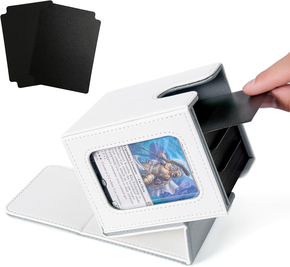 MTG Deck Box for Commander Display,Card Deck Box Fits 100 Double Sleeved Cards,