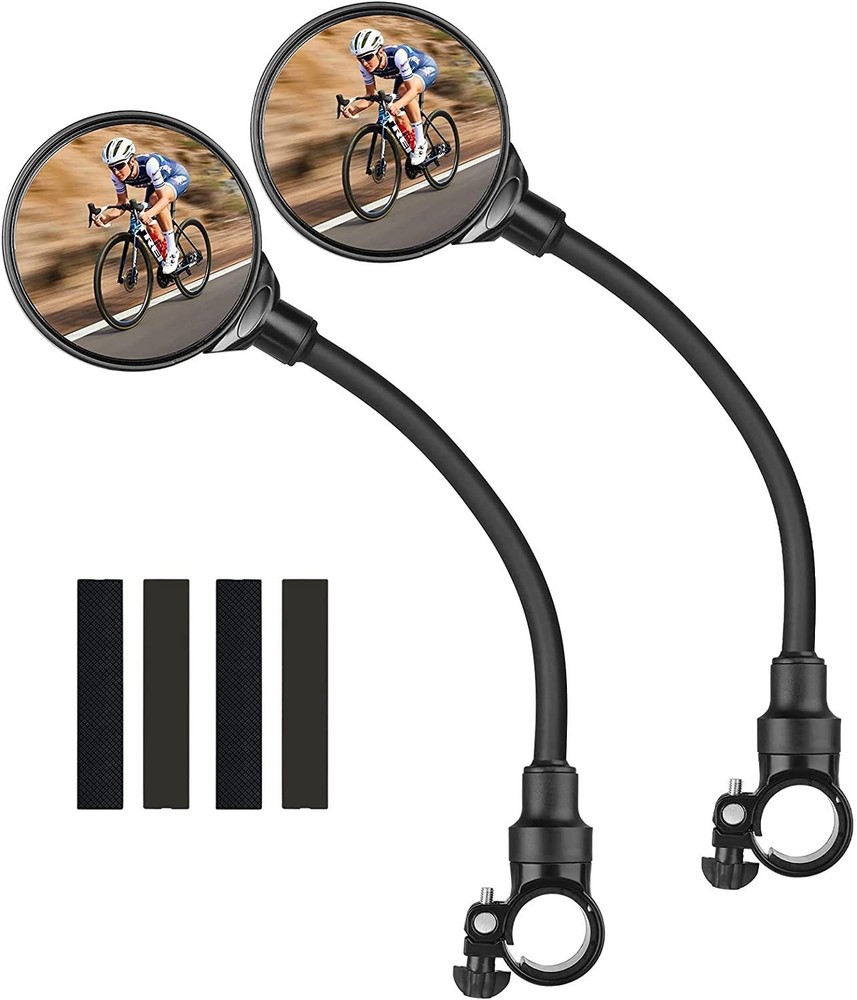 Rearview Mirror for Bikes: Quick-Release, 2-Piece Set