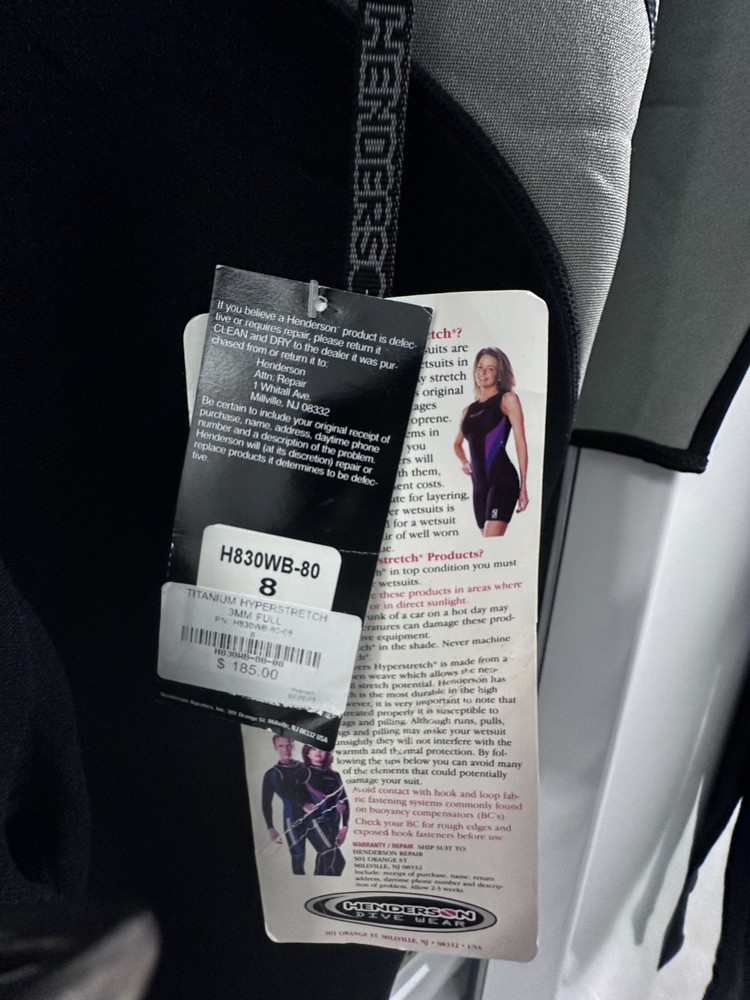 henderson hyperstrectch 8 short wetsuit women