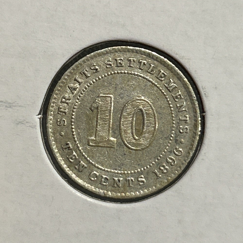 1896 Straits Settlements 10 Cent Victoria