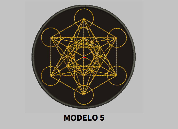 Metatron 9" Round Patch Embroidered customized color