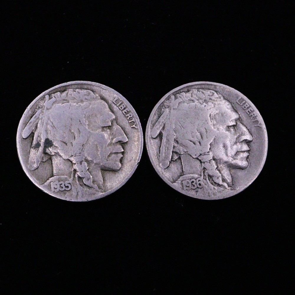 1935 & 1936 Buffalo Nickels