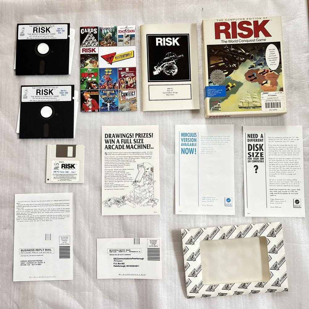 Risk The World Conquest Game Tandy / IBM