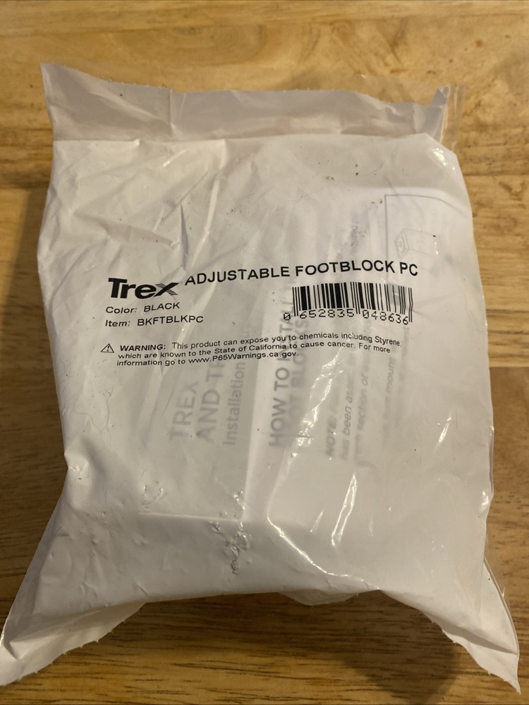 Trex Adjustable Footblock PC Black 1-1