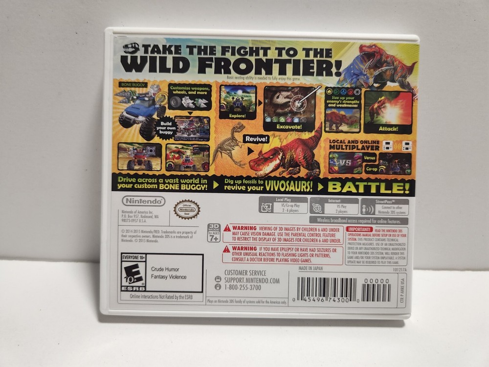 Fossil Fighters Frontier (Nintendo 3DS) Original Case Only READ