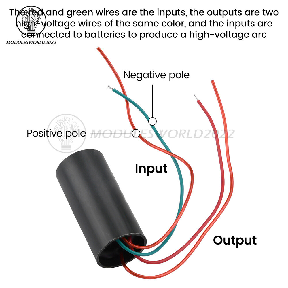 DC 3.7-6V 2A 200KV High Voltage Generator Pulse Arc Inverter Boost Module