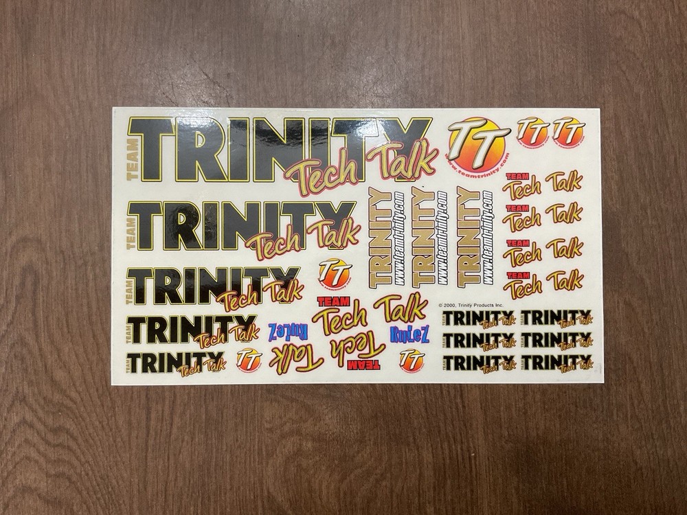 Trinity 2002 Tech Talk  Decal Sheet  NEW