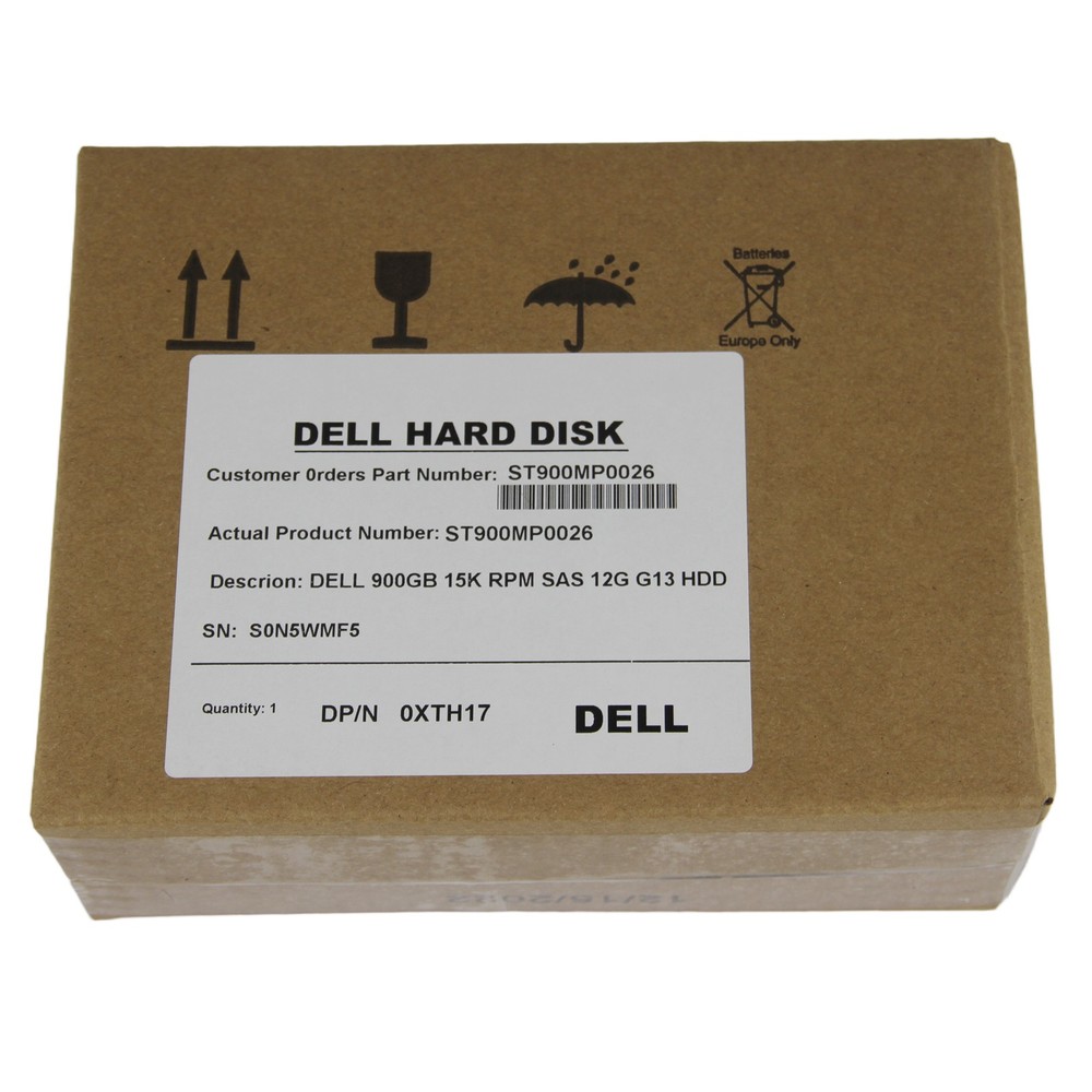 New In Box Dell 900GB SAS 10k 2.5" 6G HDD XTH17 Seagate ST900MP0026