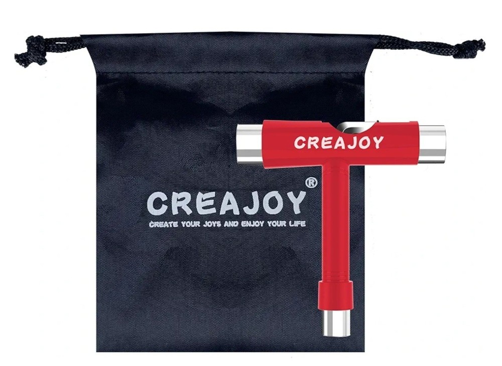 CREAJOY 5 Tools-in-One Skate Multi-Function Portable Skateboard Accessory