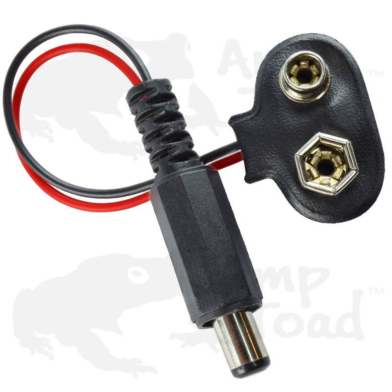 9V Battery Connector with 2.1mm DC Plug