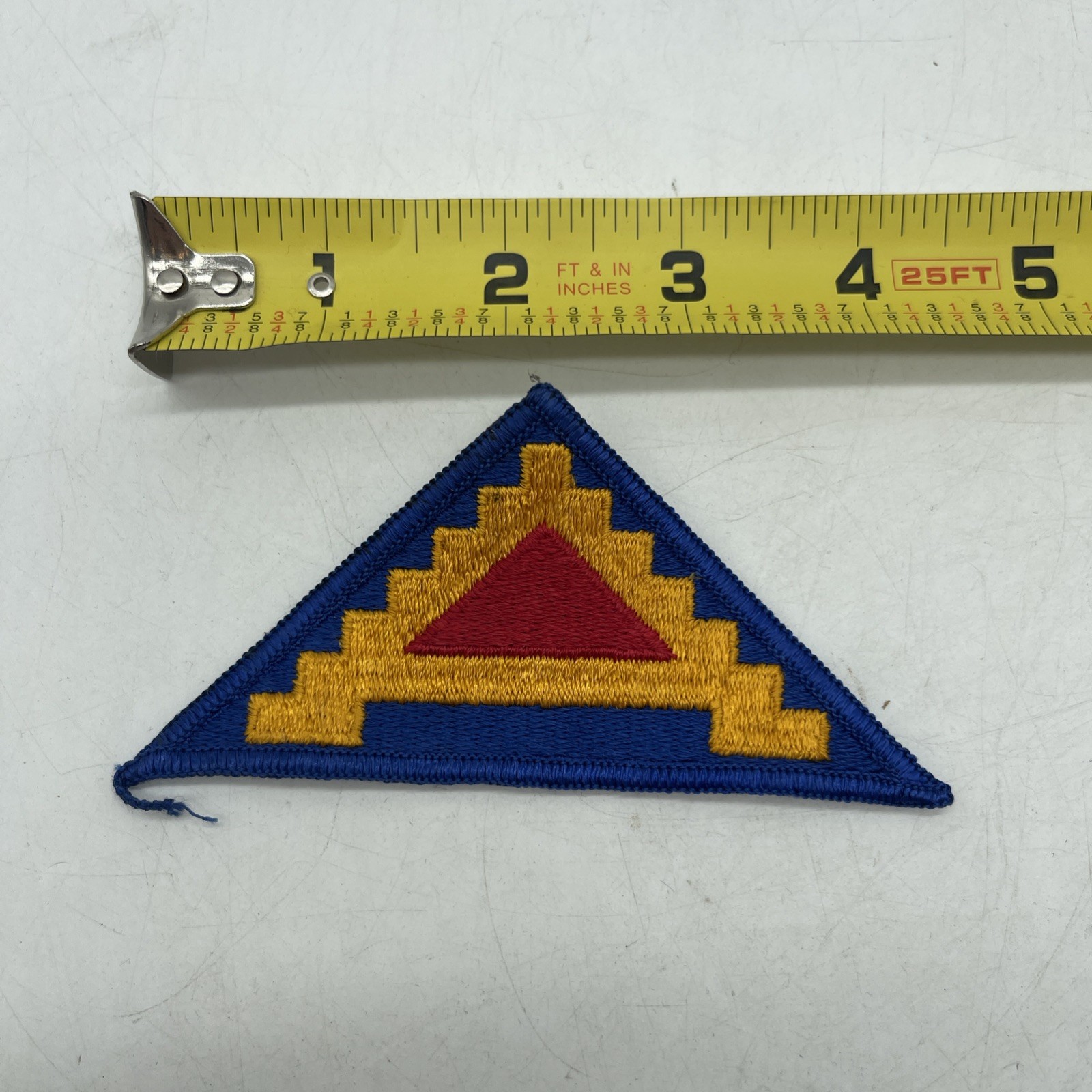 Vintage WWII WW2 Army Patch 7th Army Unit Pyramid