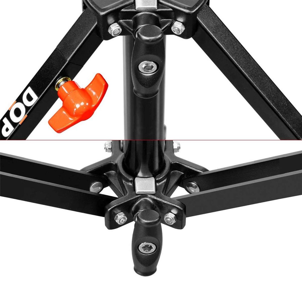 Shape 6.9' 3-Section Low Boy Double Riser Stand, Black/Chrome