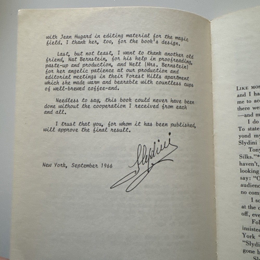 SLYDINI ENCORES by Leon Nathanson. OOP. Rare Signed