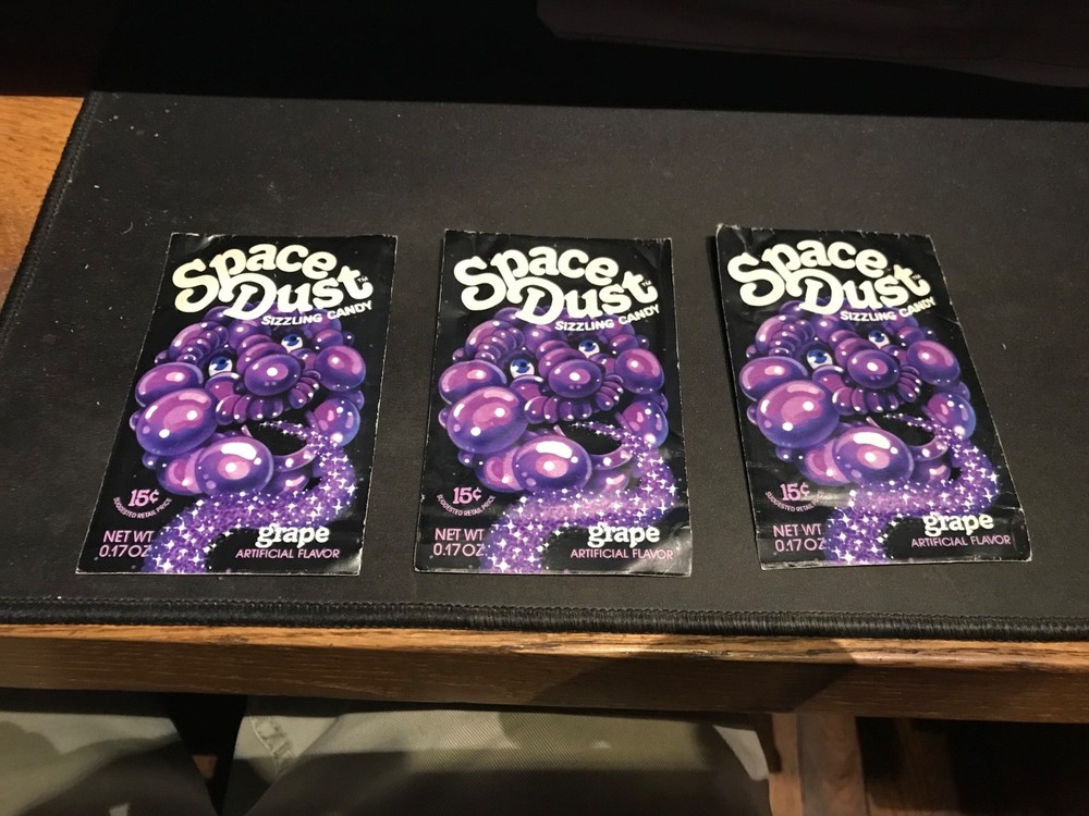 3 total Vintage Space Dust Sizzling Grape Candy sealed
