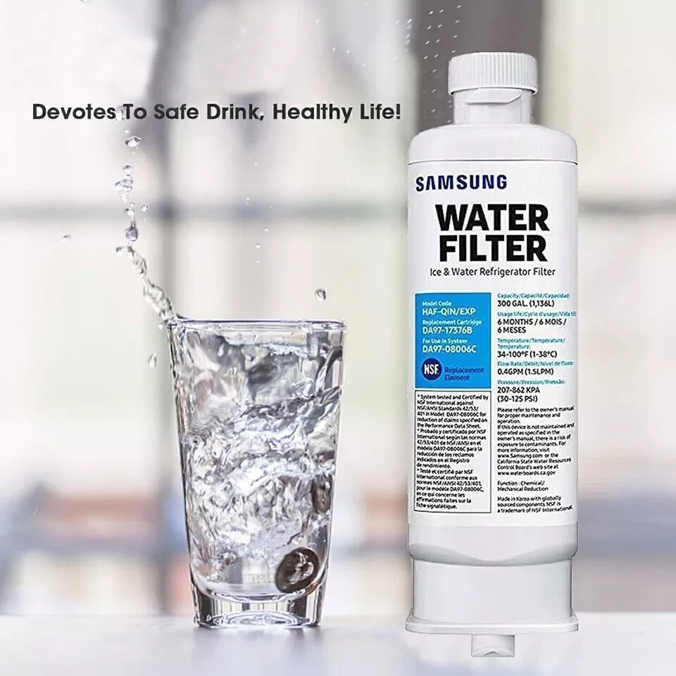 2 PACK Genuine Samsung DA97-17376B HAF-QIN/EXP REFRIGERATOR Water Filter US