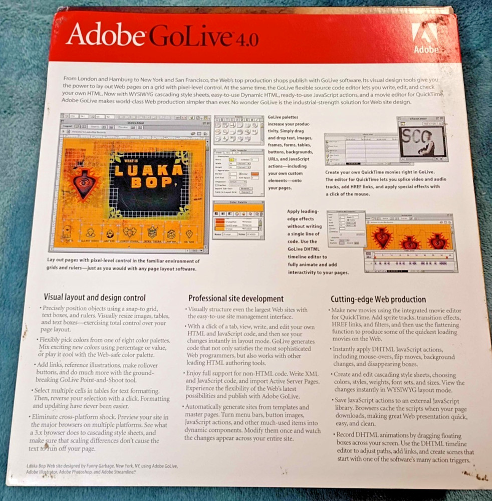 Adobe GoLive 4.0 For Macintosh