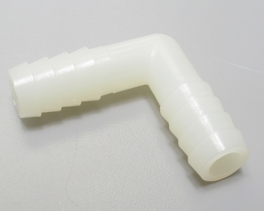 Unbranded Nylon Right Angle Hose Fitting, 3/8" Barb, 10pcs