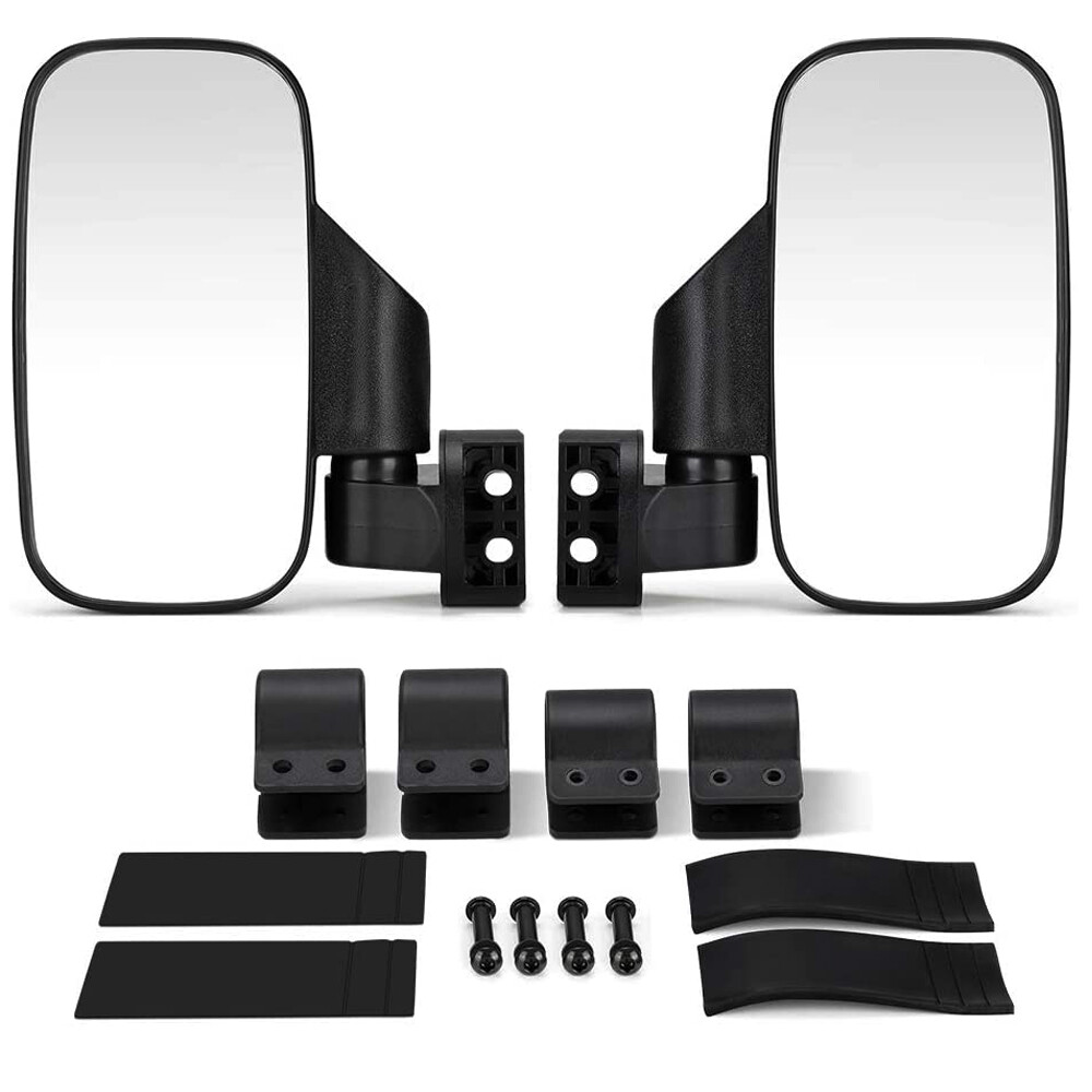 Offroad Rear View Side Mirror Set for ATV UTV Adjustable Driver Passenger Glass
