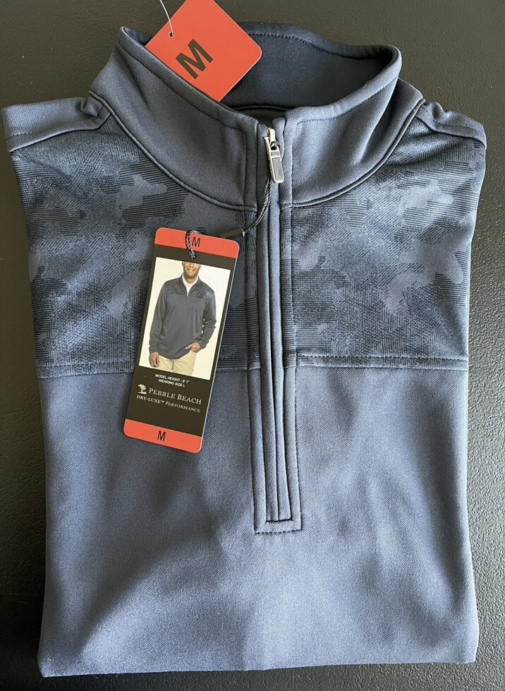 Pebble Beach Men's Dry-Luxe Performance 1/4 Zip Jacket