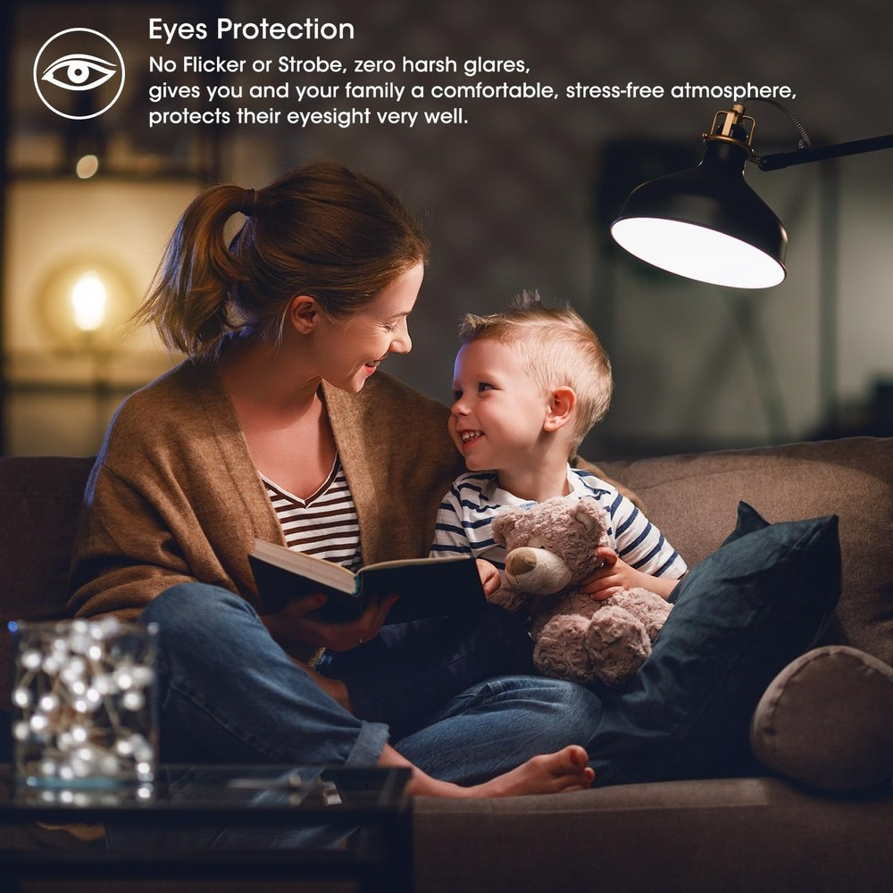 60W Equivalent Dimmable LED Bulb 4000K Cool White T10 Pack of 6