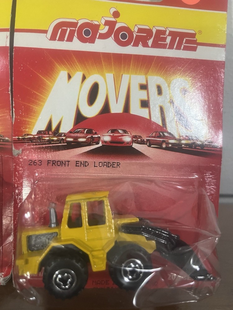Both Majorette Movers Bulldozer #287 Series 200 & # 263 Front End Loader