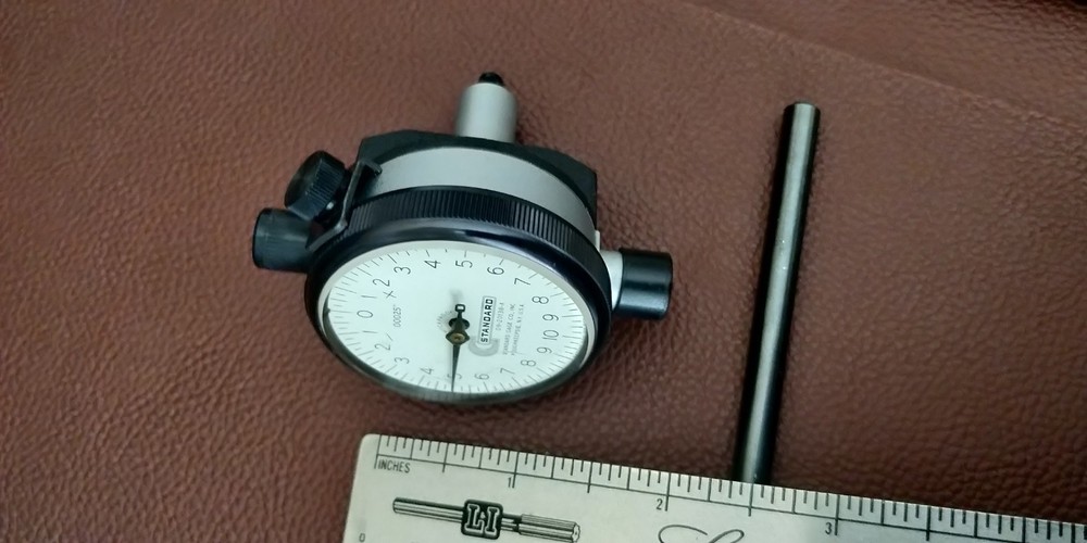 TESTED Dial Indicator: .00025" STANDARD USA D9-20138-A BACK PLUNGER