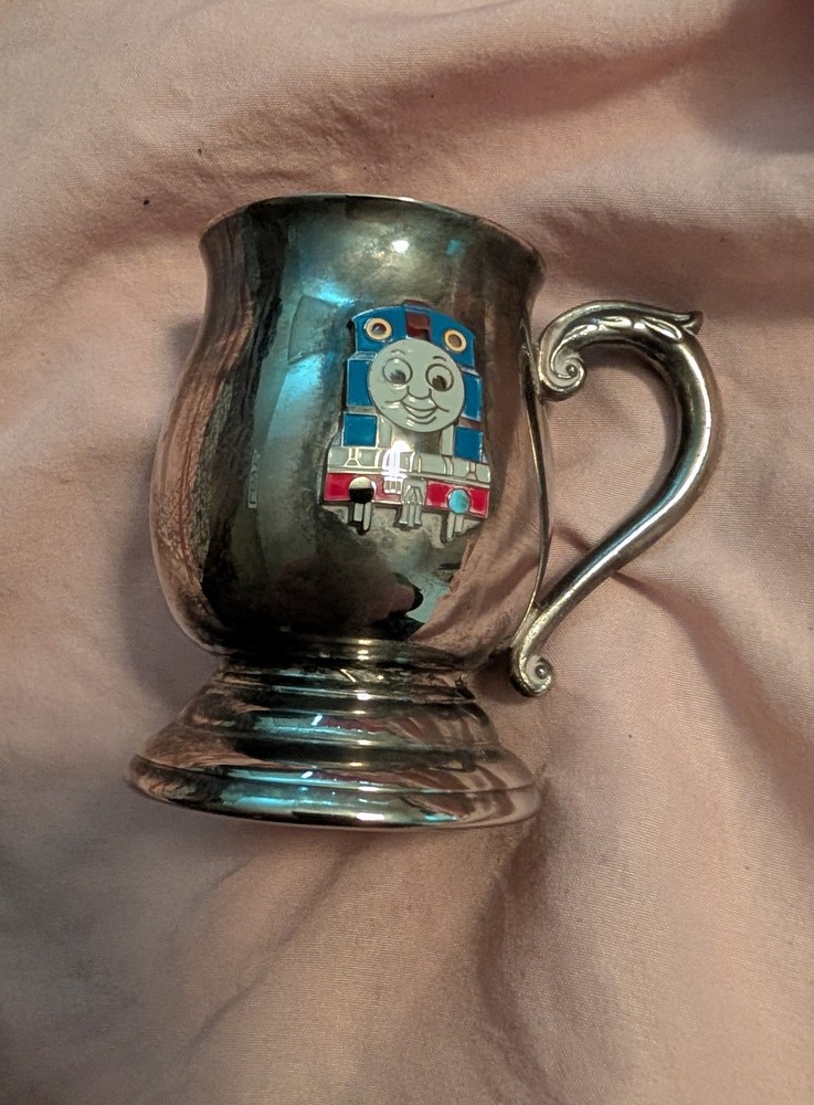 Vintage Silver Plated Thomas The Train Childrens Cup