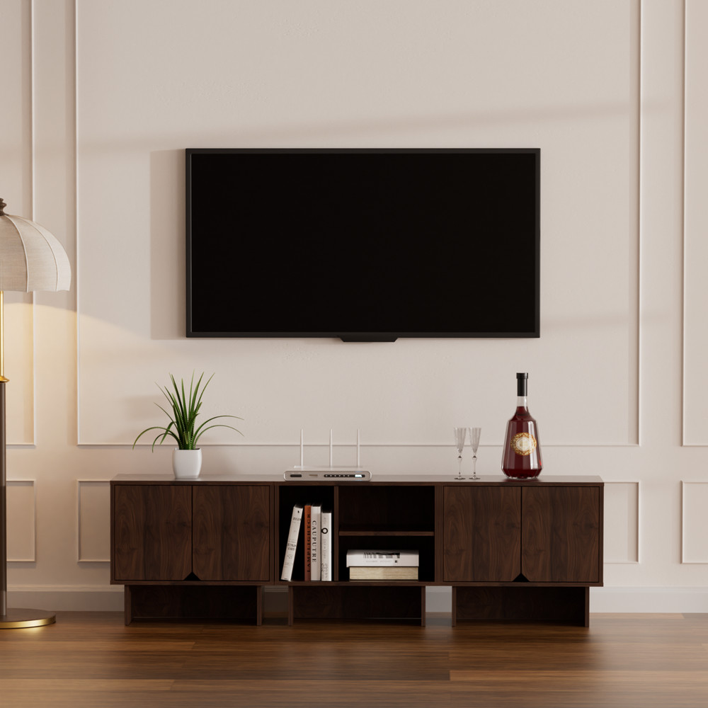 Modular Buffet Cabinet & TV Stand with Adjustable Storage Shelves