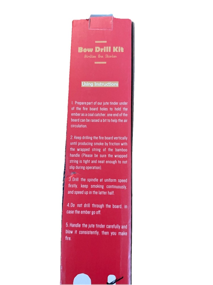 Bow Drill Kit for Fire Starting