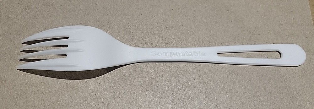 World Centric Compostable Forks, 6.3", White, 400 Count, Model - FOPS6