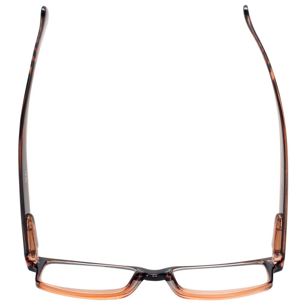Calabria Jordan 2 Rectangular Designer Blue Light Glasses 50mm Rad Whiskey Brown