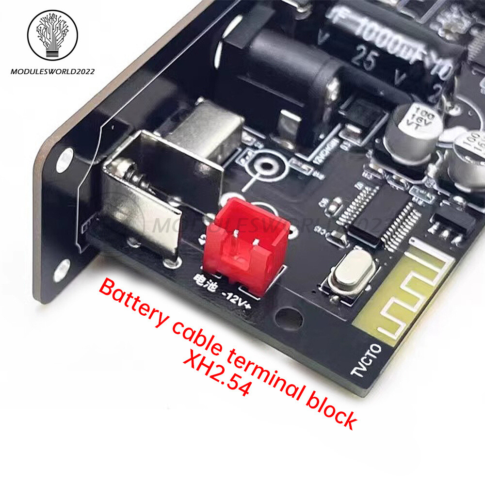 DC 12V HIFI Bluetooth 5.1 Amplifier Board Audio Car Amplifier MP3 Player Module
