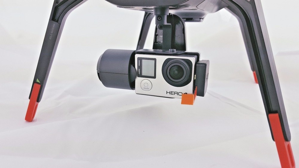 3DR SOLO GIMBAL Modified CAMERA CLIP Orange
