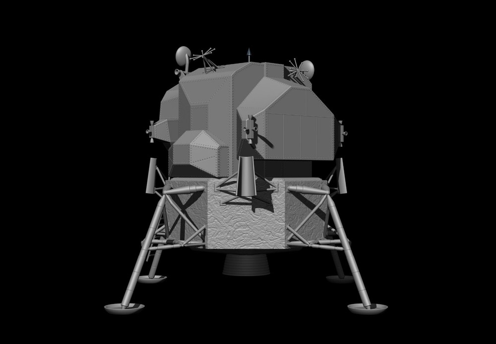 Lunar Module Apollo 11 - STL-OBJ FILES - FOR 3D printers