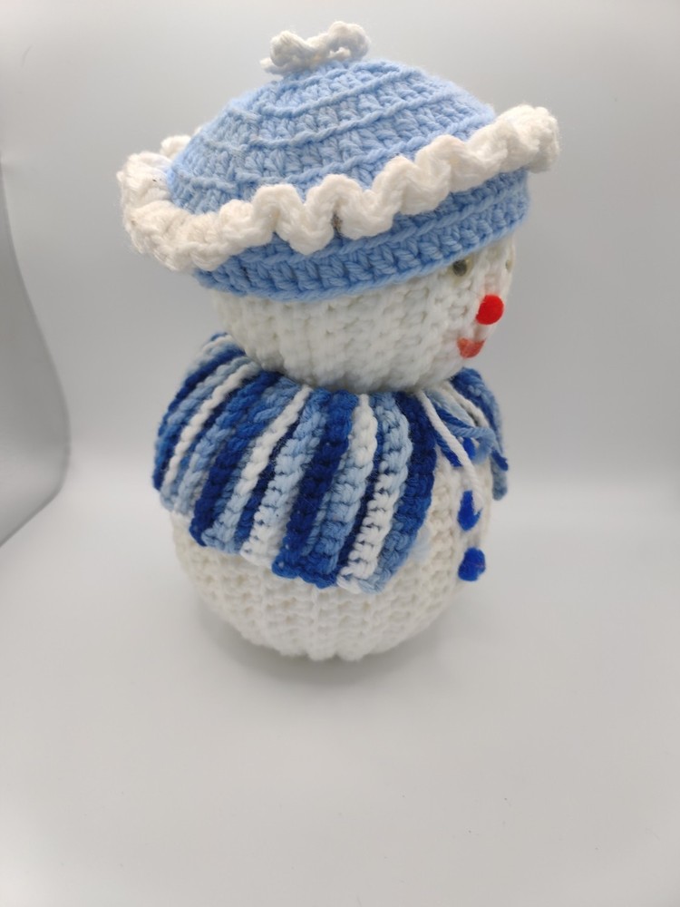 Hand Made Crochet Snowmen