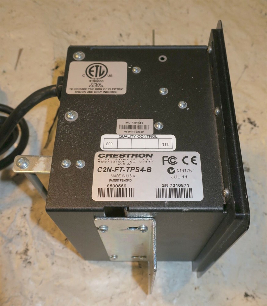 Crestron C2N-FT-TPS4-B FlipTop Touch Screen Control Center