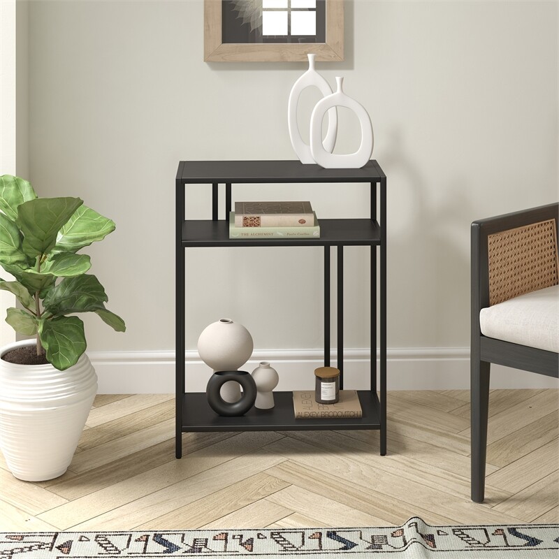 Henn&Hart 22" Blackened Bronze Metal Console Table