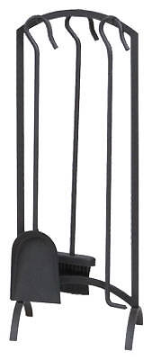 Panacea Products 15959 4-Pc. Fireplace Tool Set, Arch Top. Black - Quantity 1