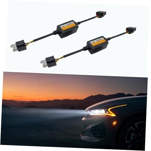 NGHAY H4-LED Headlight Decoder Eliminates Radio Interference, Fault 2PC H4-2PC