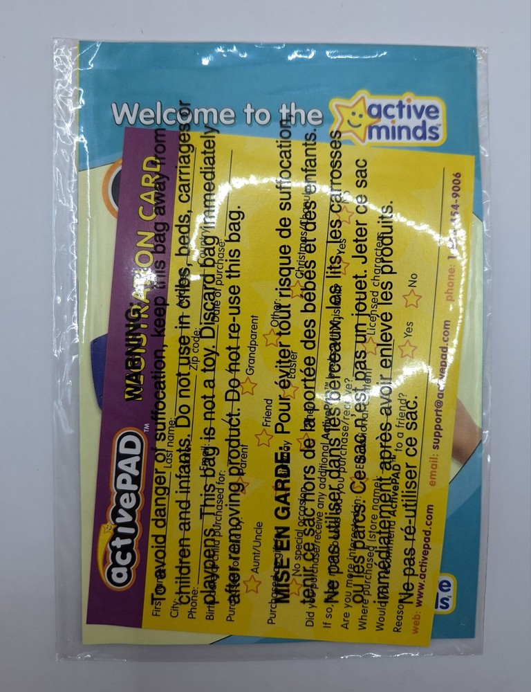 Active Minds ActivePAD (2003) With Treasury Of Learning - Tested Works Great