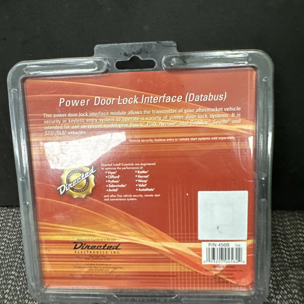 DEI 456B POWER DOOR LOCK INTERFACE DATABUS DIRECTED ELECTRONICS