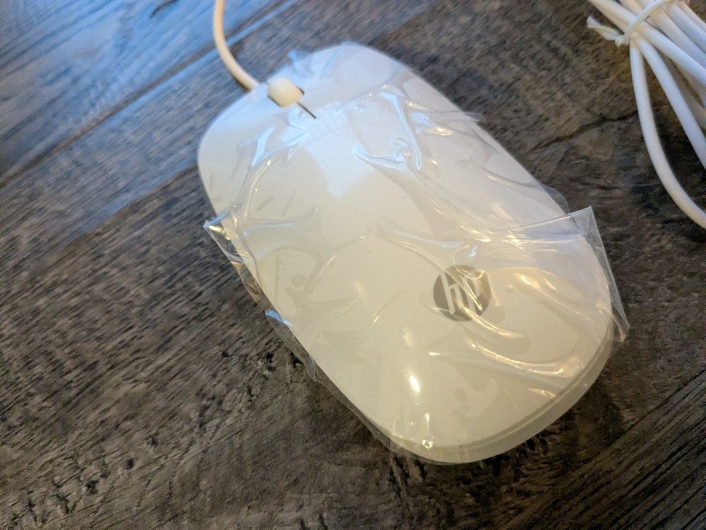 Genuine HP MSU1459 USB Black Wired Optical Mouse